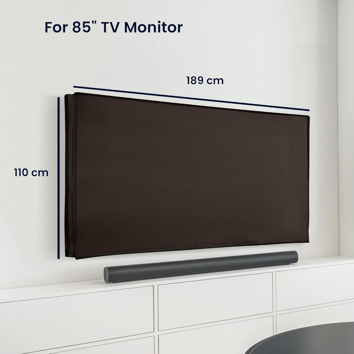 kwmobile 85" TV Abdeckung Indoor - Fernseher Hülle Bildschirmschutz Abdeckung - TV Bildschirm Staubs