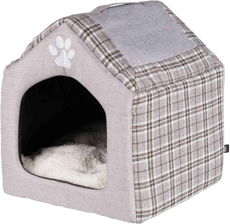 Trixie 36352 Kuschelhöhle Silas, 40 × 45 × 40 cm, grau/creme