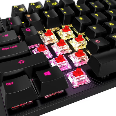 Gigabyte Aorus K1 Gaming Tastatur RGB QWERTZ, MX-Red, Schwarz