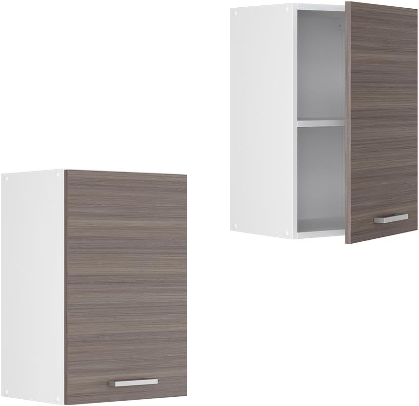 Vicco Hängeschrank R-Line, Grau/Weiss, 40 cm Grau Hängeschrank 40cm, Grau Hängeschrank 40cm
