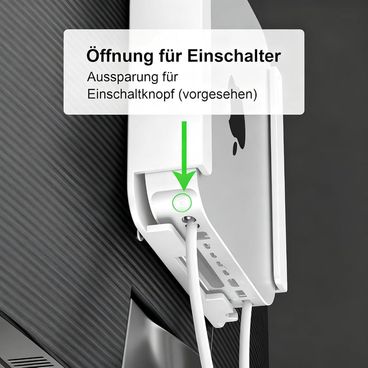 Wandhalterung für Mac mini M4/M4 Pro | Host-Aufbewahrungsbox unter dem Bürotisch, VESA-Wandmontage,