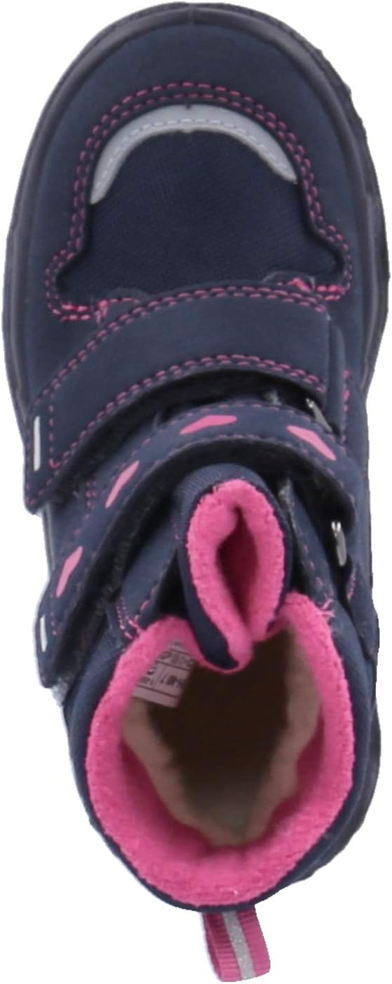 Superfit Baby-Mädchen Husky1 Warm Gefütterte Gore-tex Schneestiefel 20 EU Blau Rosa 8000, 20 EU Blau