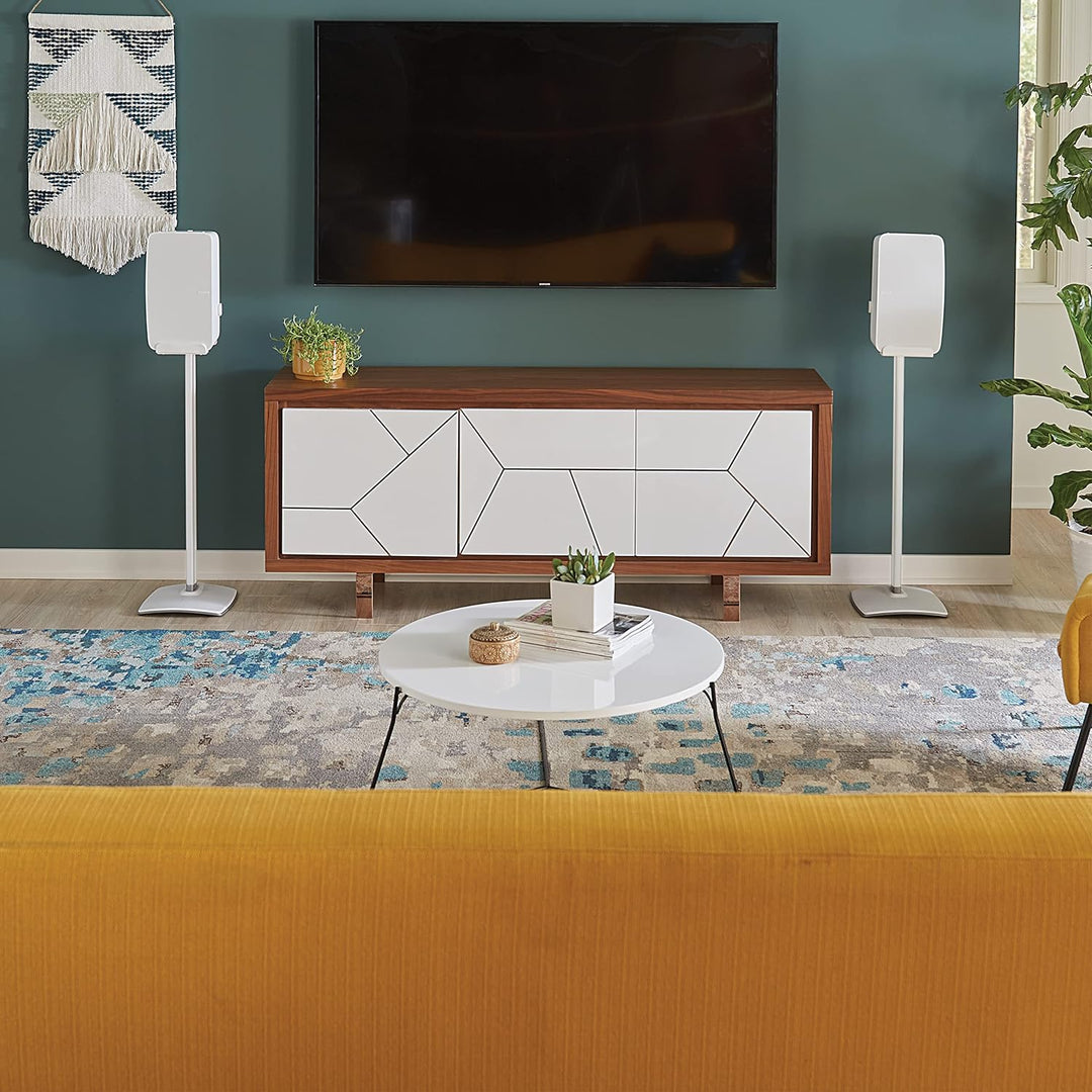 Sanus Kabelloser Lautsprecherständer für Sonos Five und Sonos Play:5 – Audio-Verbesserungsdesign für