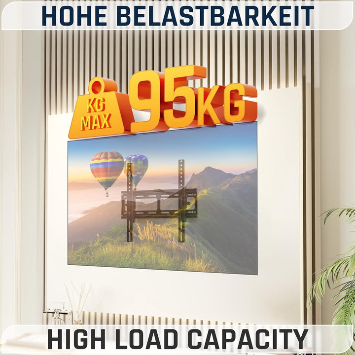 RICOO TV Wandhalterung Fernseher Halterung Neigbar Flach Ultra Slim für 32-65 Zoll R09 RICOO Wandhal