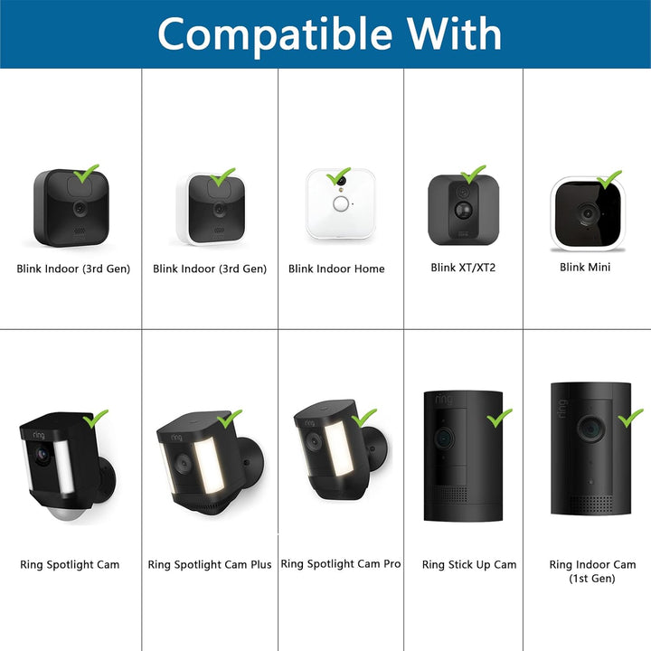 HOLACA Universal Sunshade Rainshade Camera Cover Shield kompatibel mit Ring, Blink, Eufy, Arlo, Wyze