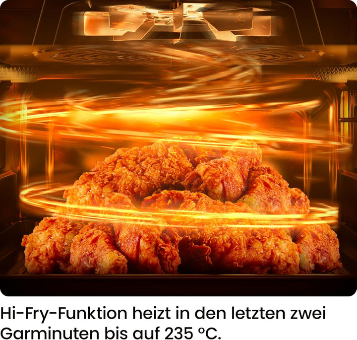 Chefman Heissluftfritteuse - 3,75 l kompakte Heissluftfritteuse für schnelle Mahlzeiten, mit Hi-Fry