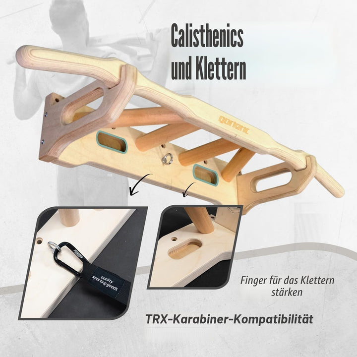 Gorilant - Titan, Klimmzugstange für die Wand über der Tür, Pull-up Stange, mehrere Griffe | einfach