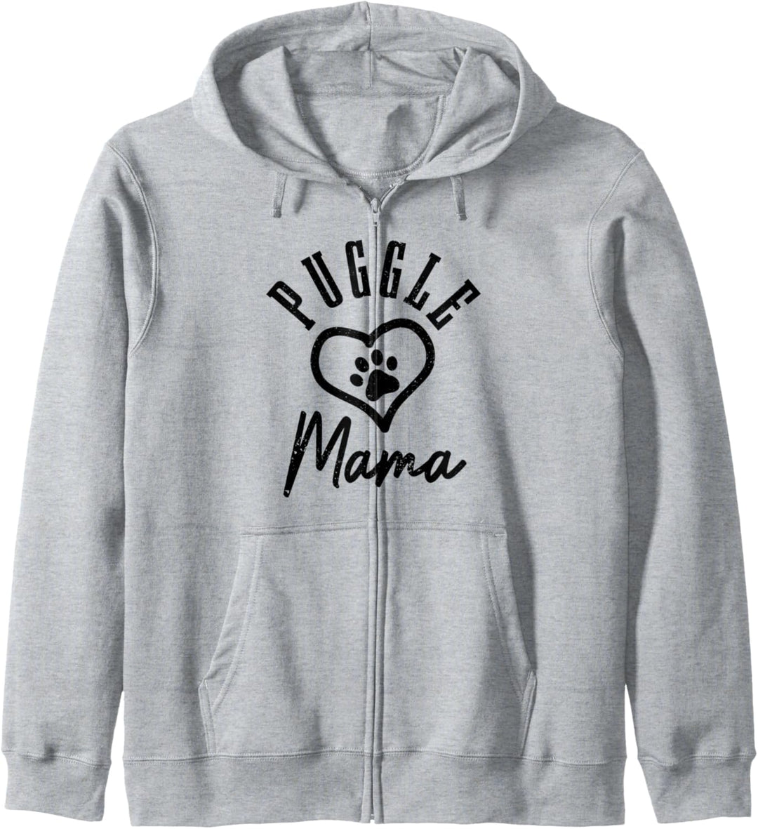 Puggle Mama Hund Herz Puggle Kapuzenjacke