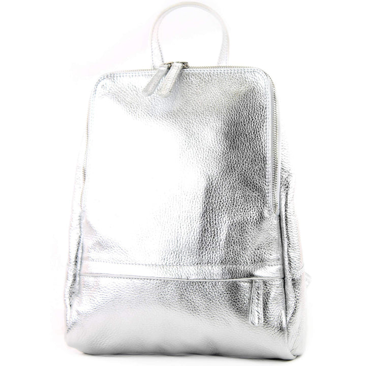 modamoda de - T138 - ital Damen Rucksacktasche aus Leder