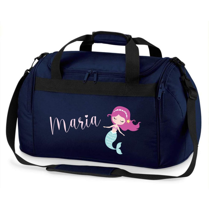 minimutz Sporttasche Schwimmen für Kinder - Personalisierbar mit Name - Schwimmtasche Meerjungfrau D