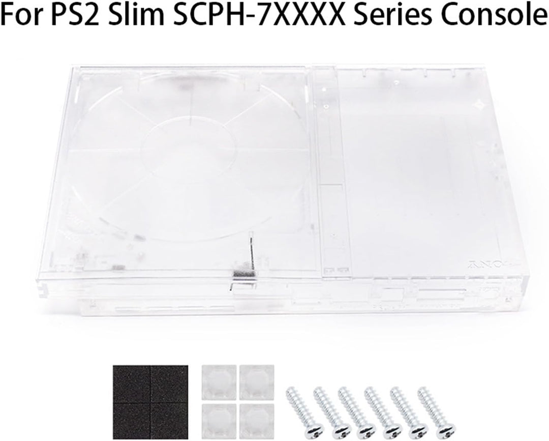 Ersatz Spielekonsolenschale für PS Slim, Transparente Spielekonsolenschale, Ersatzgehäuse mit Leicht