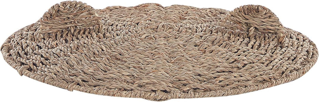 Aufbewahrungskorb aus Seegras Bärenform natürlich beige 68 cm Fulan