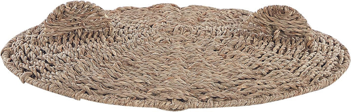 Aufbewahrungskorb aus Seegras Bärenform natürlich beige 68 cm Fulan
