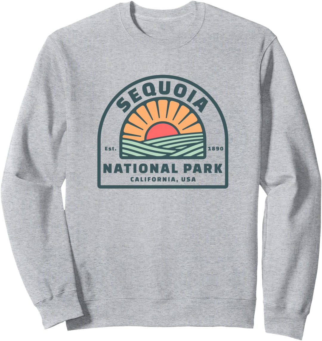 Familienurlaubsgeschenk - Retro Sequoia National Park Sweatshirt