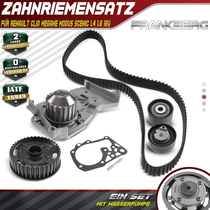 Zahnriemensatz + Wasserpumpe für Duster Logan LS KS Sandero Clio II Kangoo Laguna I Megane II Thalia