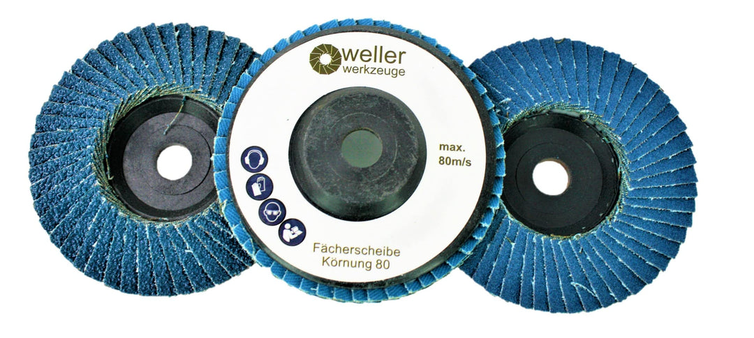 3er Set Fächerscheibe passend für Bosch GWS 10,8V 12V 76x10mm Körnung:60/80/120 Zubehör für mini Akk