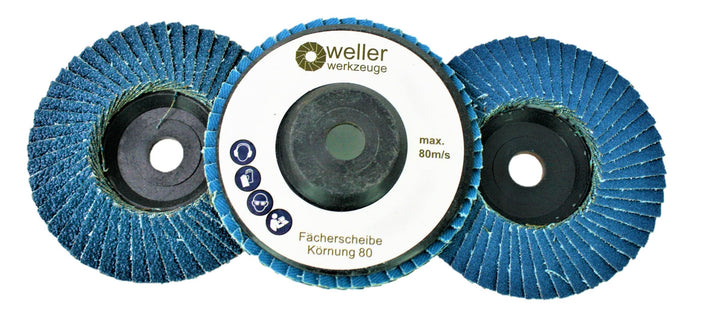 3er Set Fächerscheibe passend für Bosch GWS 10,8V 12V 76x10mm Körnung:60/80/120 Zubehör für mini Akk