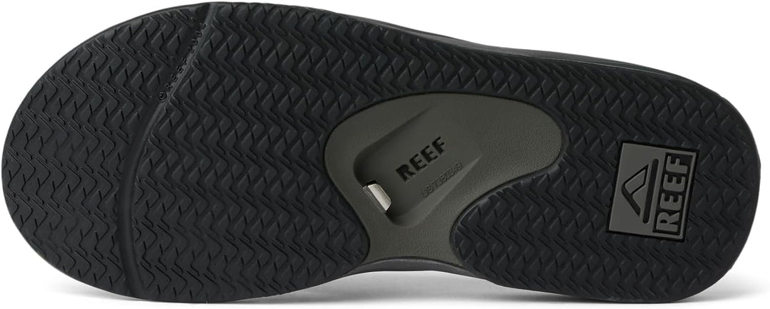 Reef Herren Fanning Flipflop 43 EU Grau Grau Schwarz, 43 EU Grau Grau Schwarz