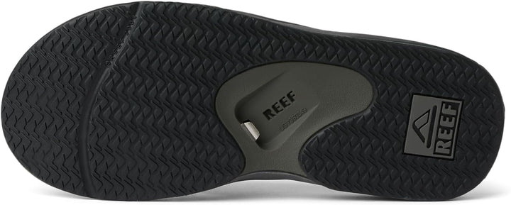 Reef Herren Fanning Flipflop 43 EU Grau Grau Schwarz, 43 EU Grau Grau Schwarz