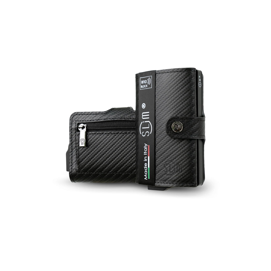 SLim Geldbörse für Herren & Damen Smart Wallet kartenetui mit Münzfach & RFID Schutz Portmonee Porte