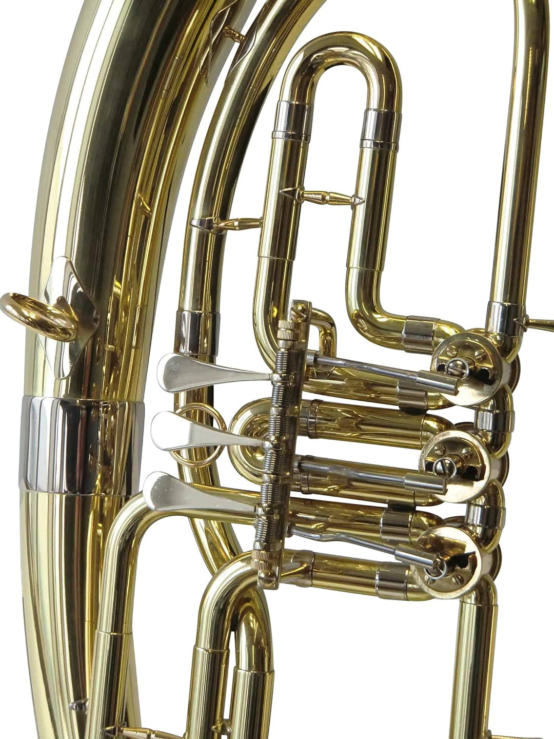 SYMPHONIE WESTERWALD® Tenorhorn/Tenor Horn Gold/Silber, Minibalgelenk, inkl. Luxus-Hartschalenkoffer