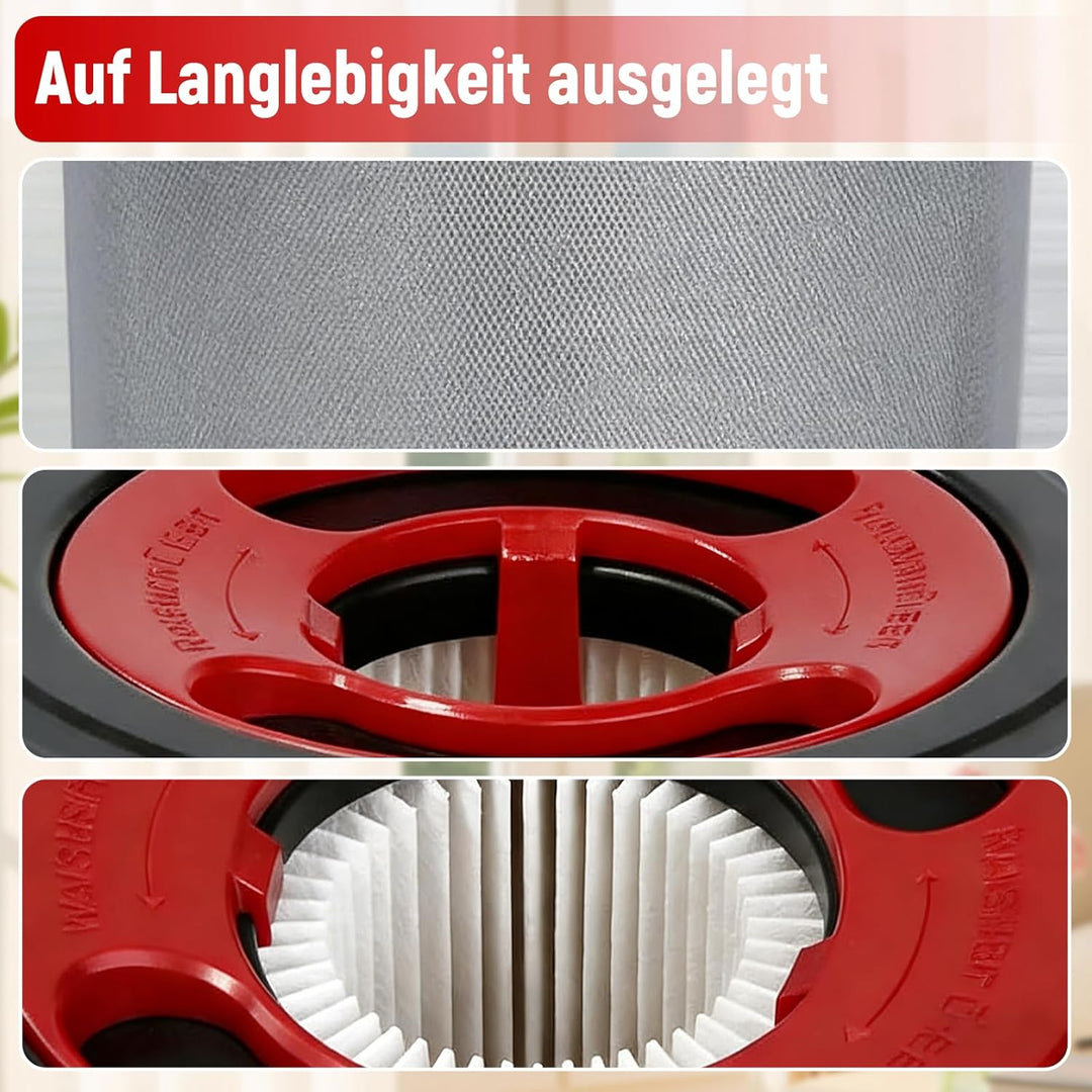 4er-Pack 12040193 Ersatzfilter für Bosch Unlimited Serie 7 Akku-Staubsauger BSS711W BSS715CARP BKS71