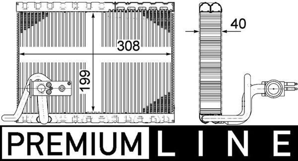 MAHLE AE 124 000P Verdampfer BEHR PREMIUM LINE