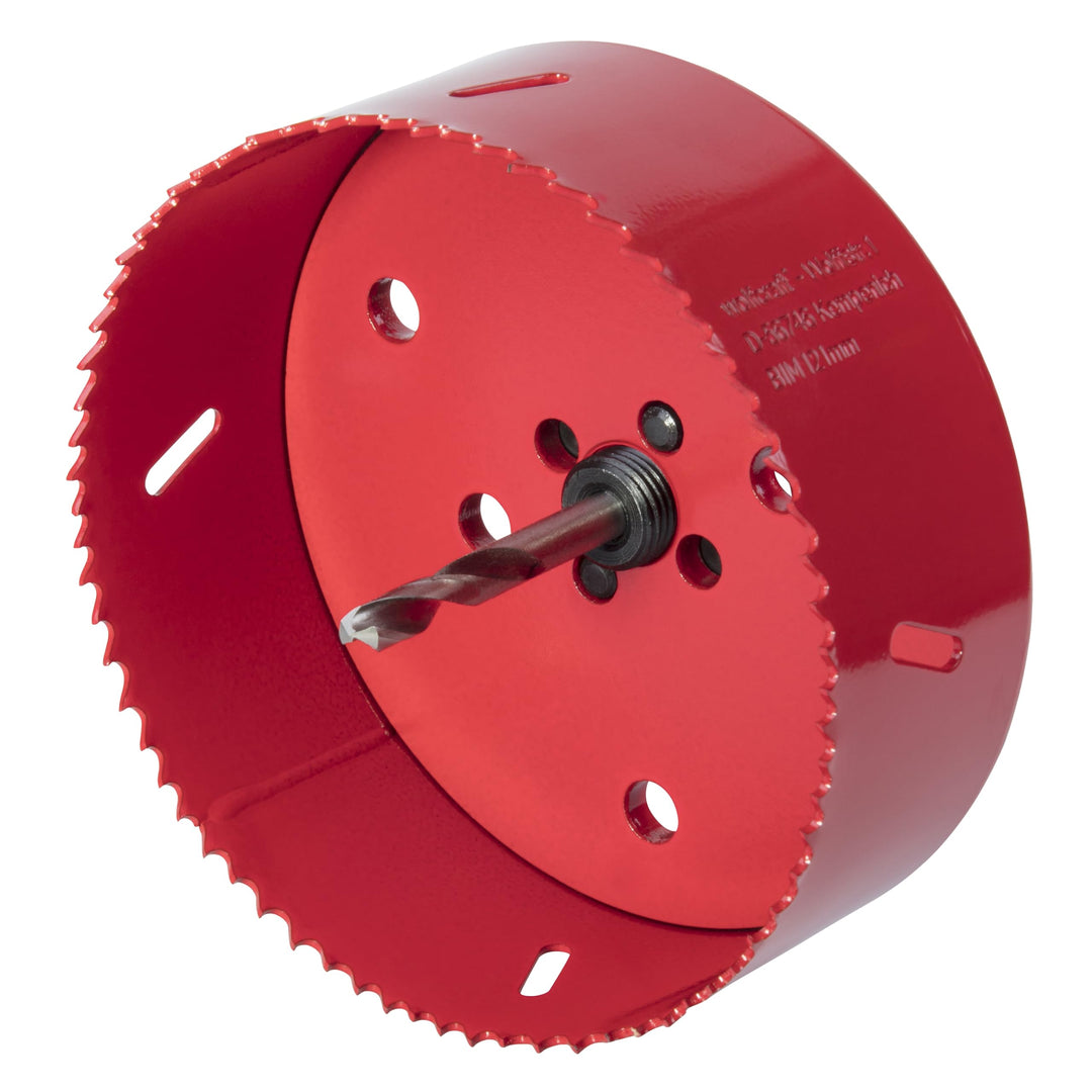 wolfcraft Bi-Metall-Lochsäge I 5497000 I Für Trockenbaumaterialien, Holz, Kunststoffe und Metalle, S