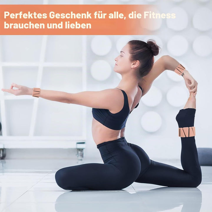 Handgelenkgewichte 2er Set, verstellbare Silikon-Workout-Gewichte für Frauen und Männer, tragbare Kn