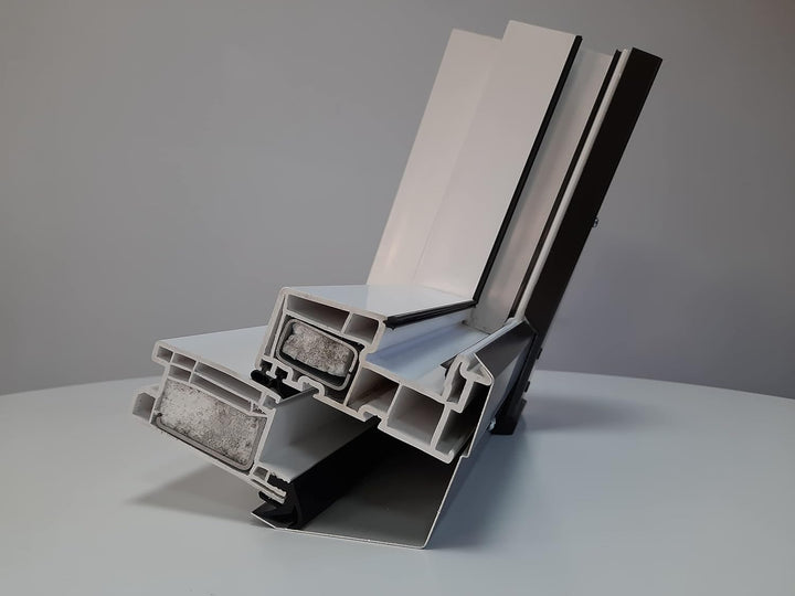 Kunststoff Dachfenster 78x140 cm - Günstig! Blitzversand! - Hoch-Schwingfenster SKYLIGHT PVC mit 2-f