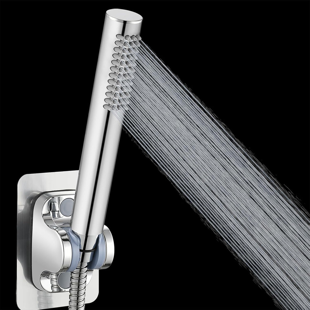 Handbrause Komplett aus Metall, Hochdruck-Duschköpfe von Voolan, Einfache Handbrause aus Chrom mit T