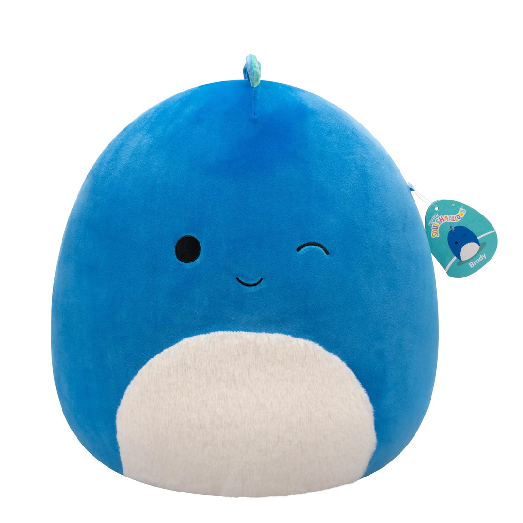 Squishmallows SQCR06633 - Brody der Dino 40 cm, offizielles Kelly Toys Plüsch, superweiches Kuschelt