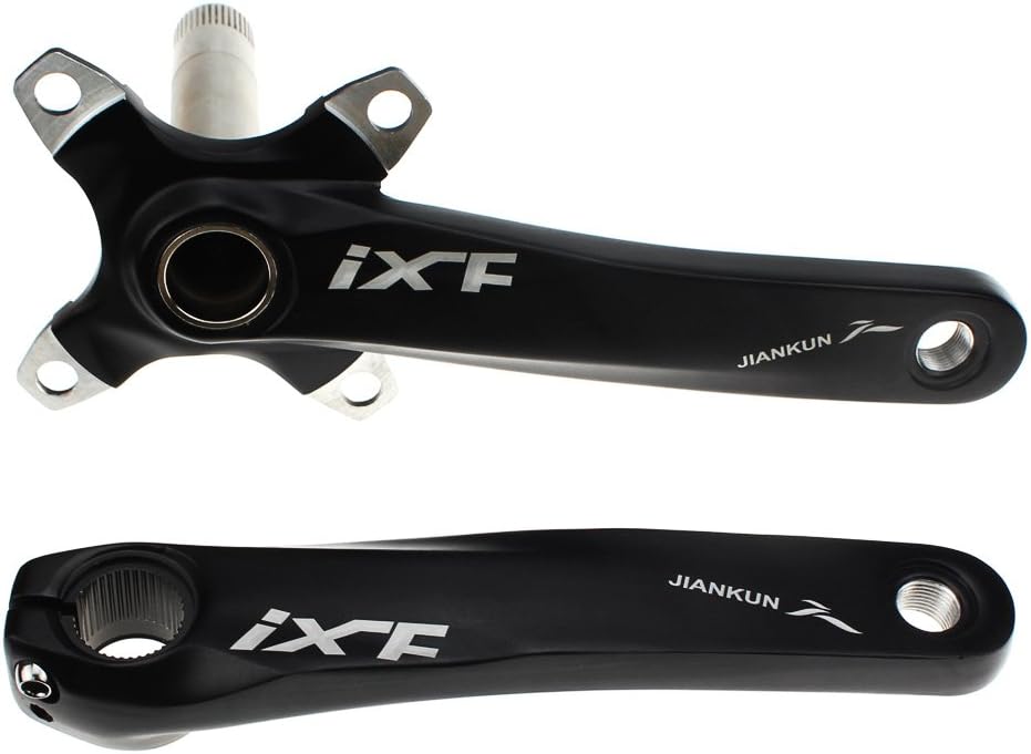 CYSKY Fahrrad Kurbelarm Set 170mm 104 BCD mit Tretlager Kit und Kettenblattschrauben für MTB BMX Ren