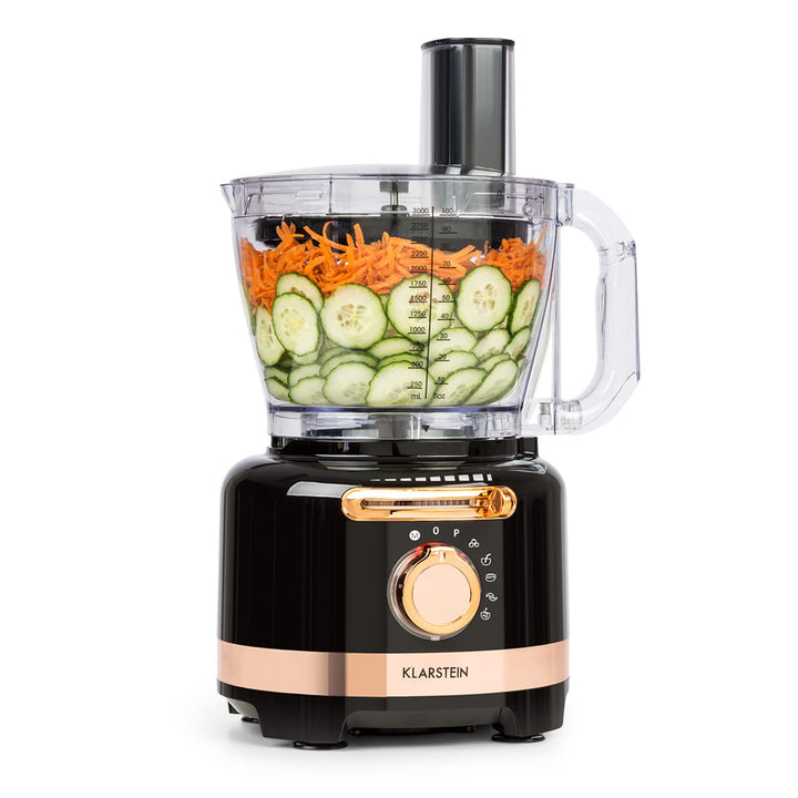 Klarstein Luca Multifunktionsmixer Standmixer Zerkleinerer Küchenreibe Saftpresse Food Processor, 10