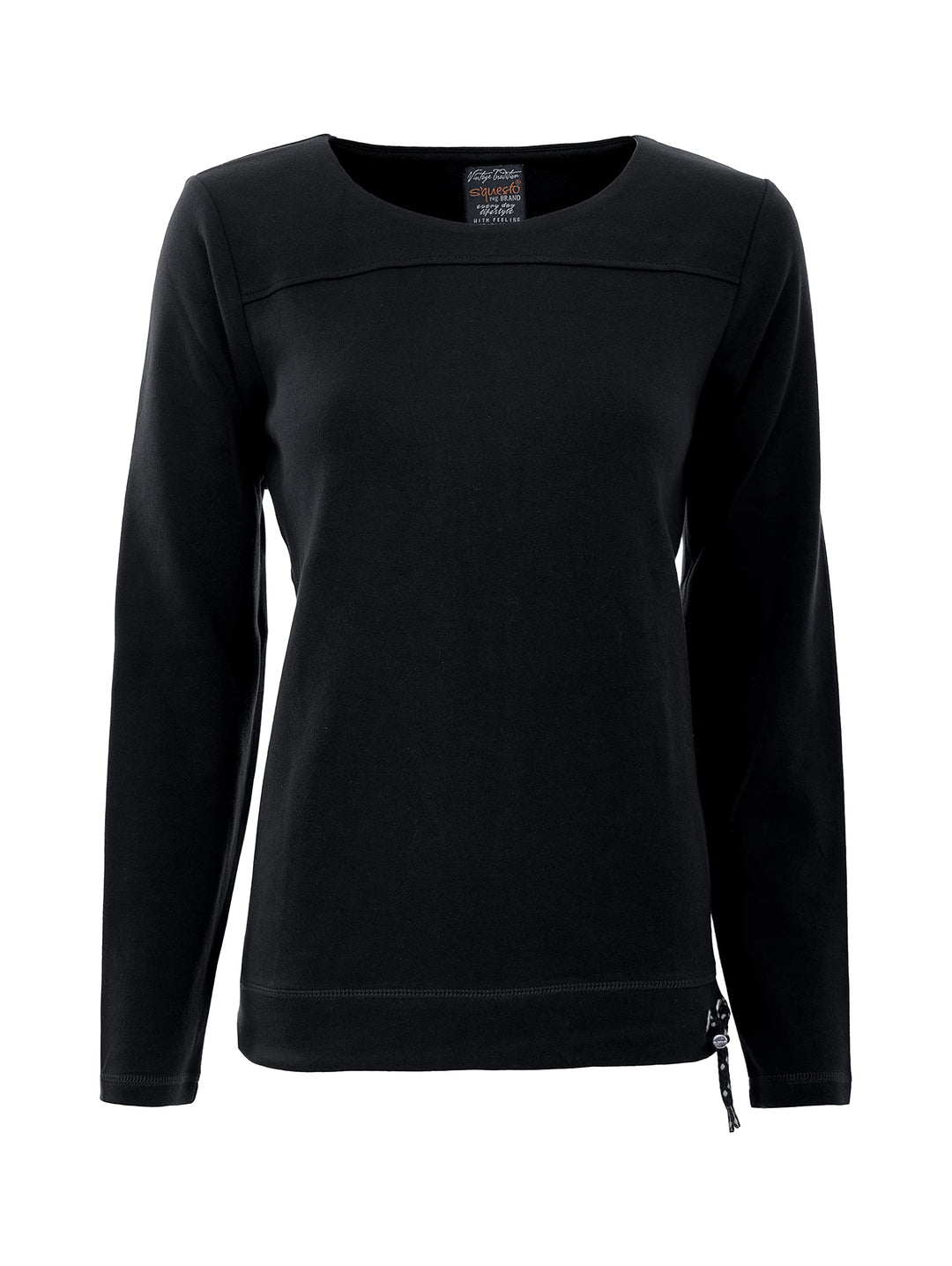 s`questo Damen Sweater Casual 36 Schwarz, 36 Schwarz