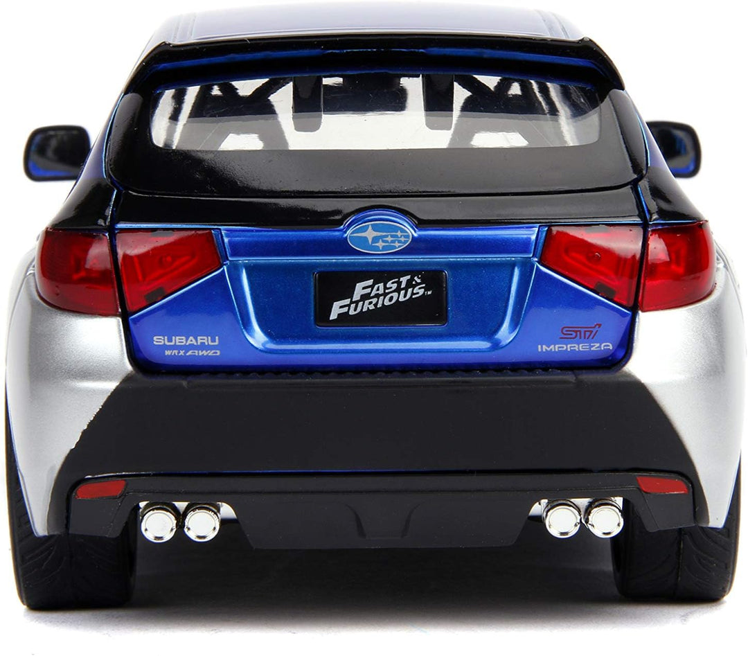 Jada Toys 99514 Fast & Furious Brian's 2012 Subaru Impreza WRX STI, Auto, Tuning-Modell im Massstab