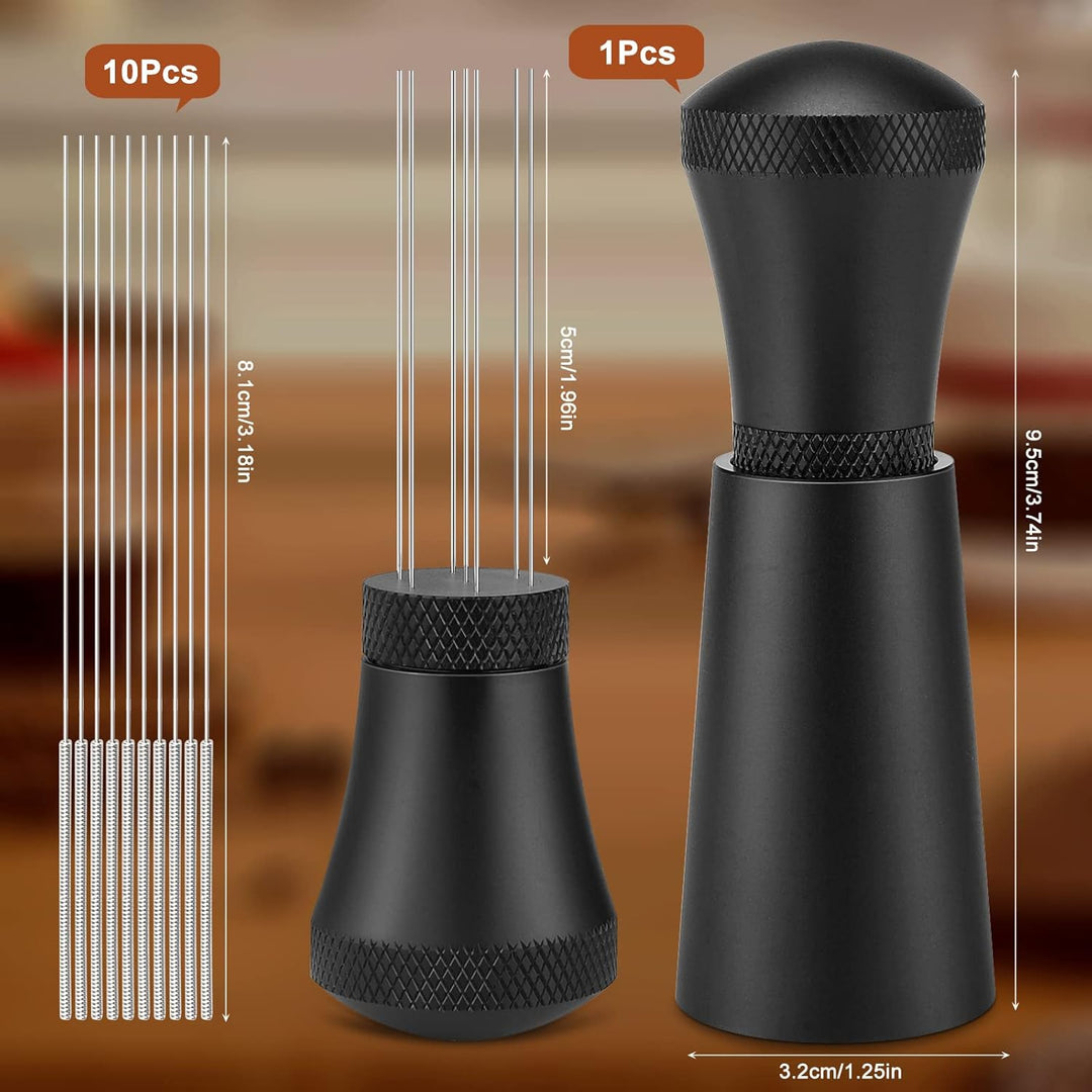 WDT Tool, Aufgerüstet WDT Tool Espresso Nadel mit 7 Feinen Nadeln, Kaffee Tamper Espresso Nadel, Kaf