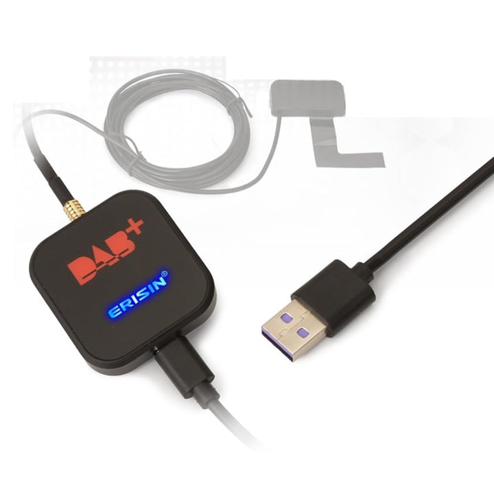 GONFEN DAB+ Digital Box Radio Empfänger Digital Radio Tuner Box mit MCX DAB Antenne Verstärker für A