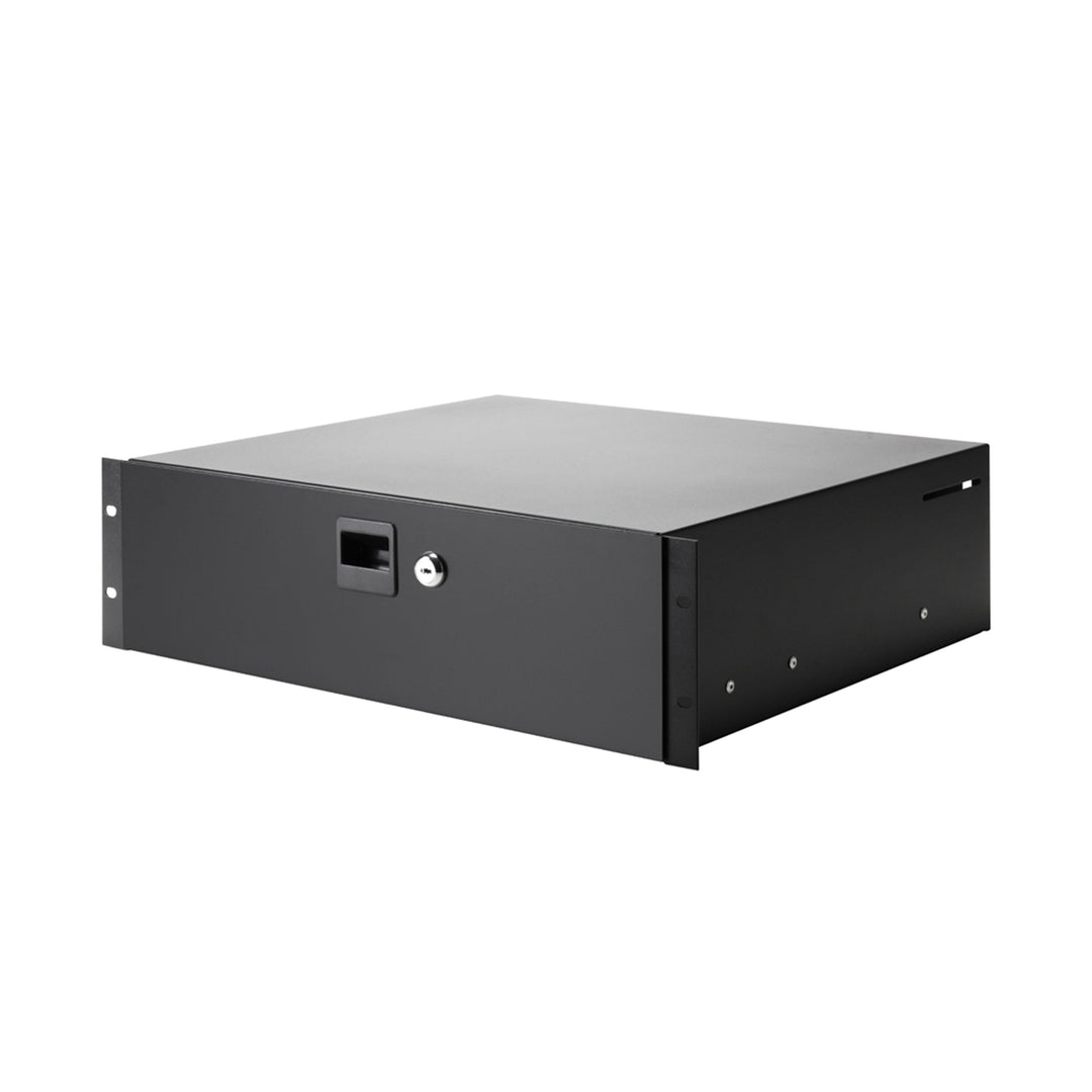 Adam Hall 19" Parts 87403 - Rackschublade 3 HE Stahl Einheitsgrösse, Einheitsgrösse