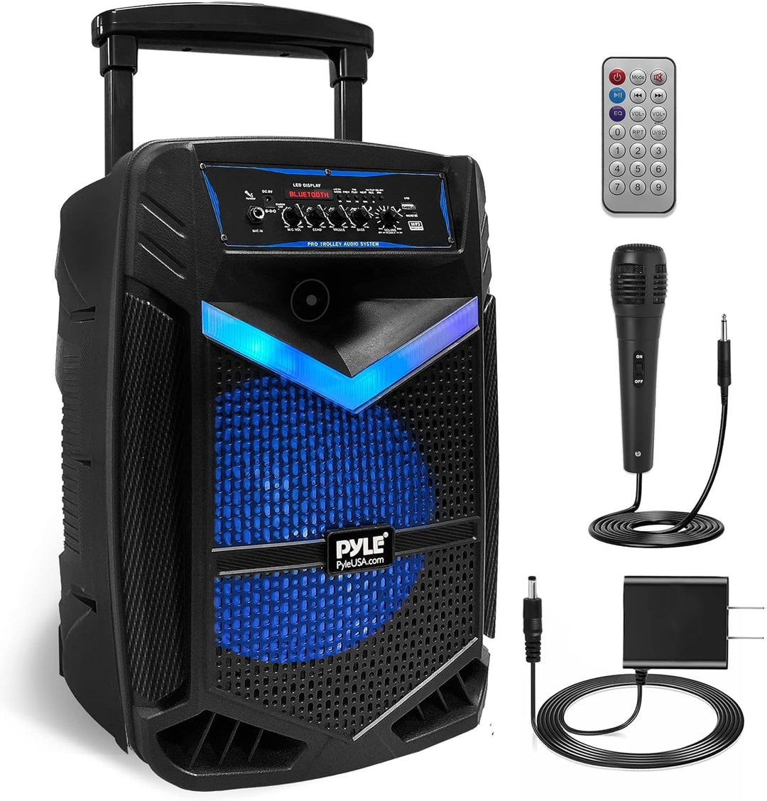 Pyle PA Bluetooth Lautsprecher, Karaoke Maschine und Karaoke Mikrofon, Musikbox Bluetooth Box, Party