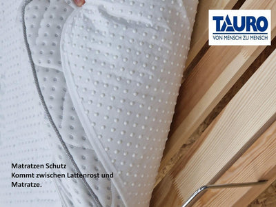 TAURO Noppen Matratzenschoner Textil 80 x 200 cm, (Einzelpack =1 Stück) 80 x 200 cm Einzelpack, 80 x
