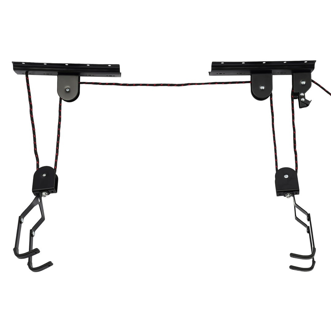 Fahrrad Wandhalterung 60 kg Stahl 1 Set platzsparend für Garage | Beschichtete Haken, 17 cm Hakenlän