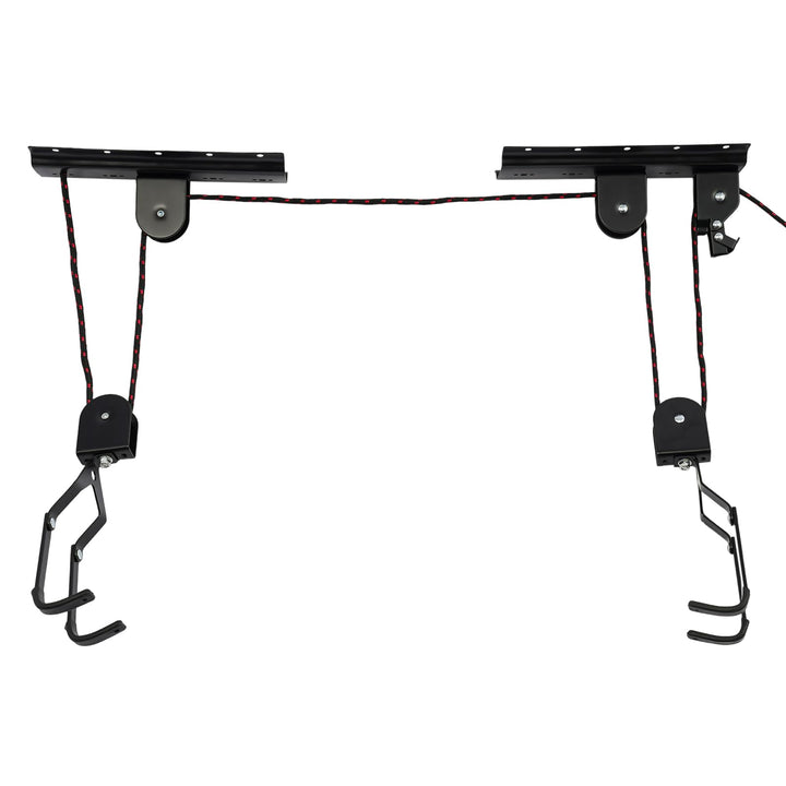 Fahrrad Wandhalterung 60 kg Stahl 1 Set platzsparend für Garage | Beschichtete Haken, 17 cm Hakenlän