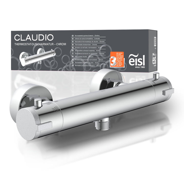 EISL CLAUDIO, Mischbatterie mit Thermostat, Thermostatarmatur mit Sicherheitssperre bei 38°C, Duscha