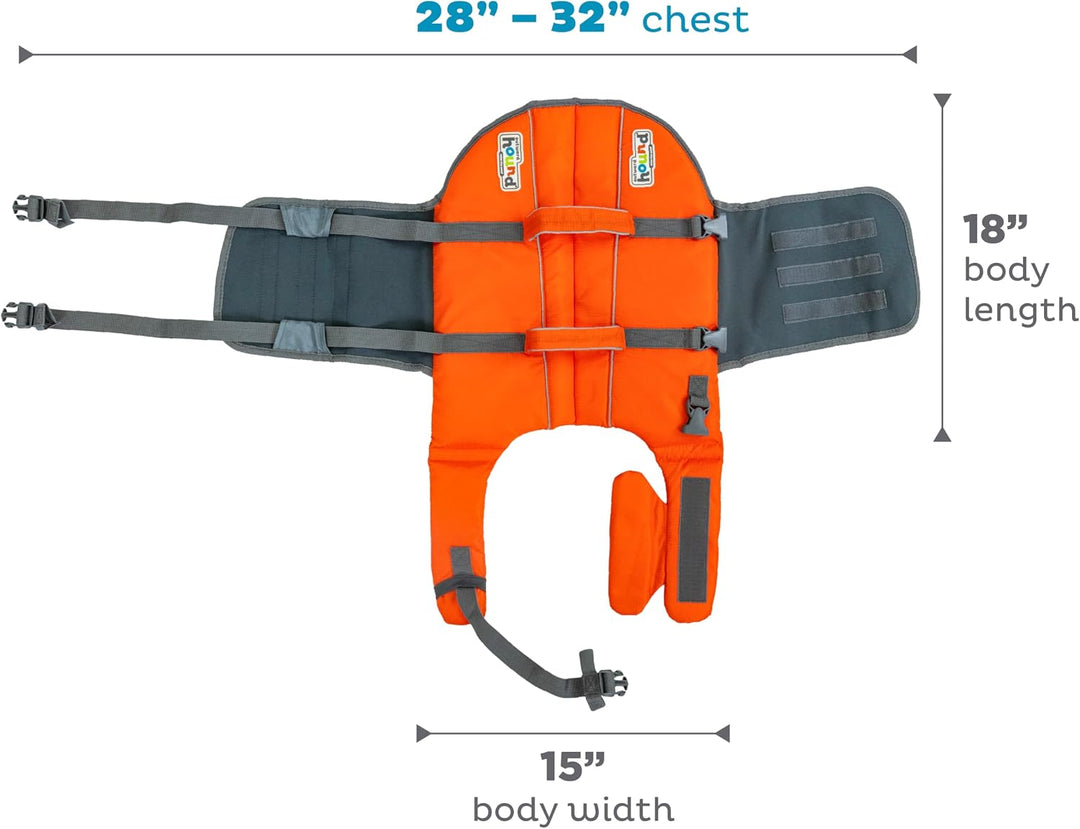 Kyjen 22021 Outward Hound Ripstop Quick Release Easy Fit Rettungsweste für Hunde, verstellbar, Gröss