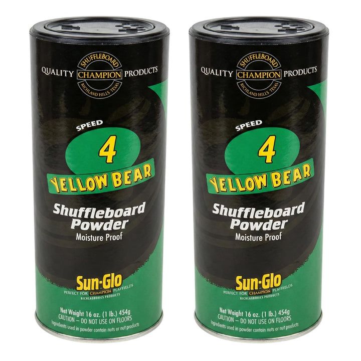 Sun-Glo Shuffleboard Powder Wax 2er-Pack Geschwindigkeit Nr. 4, 2er-Pack Geschwindigkeit Nr. 4