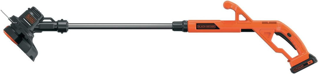 Black+Decker Akku-Rasentrimmer ST182320 (18V 2,0Ah, 25 cm Schnittbreite, AFS Reflex automatische Fad
