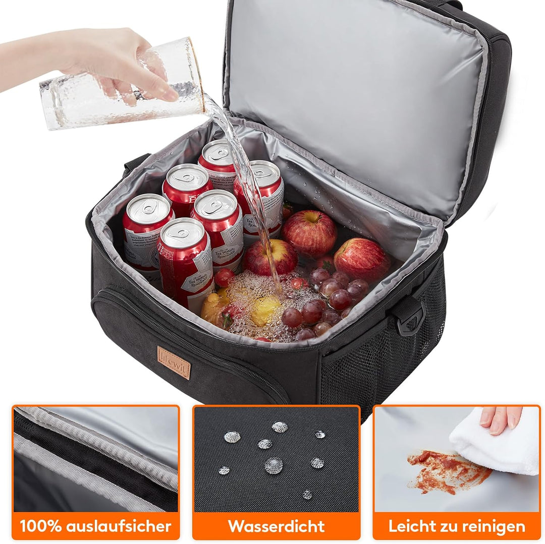 Lifewit Grosse Kühltasche 14.6L 18 Dosen, Kühlbox Faltbar, Isolierte Lunch Tasche, Leichte, Tragbare