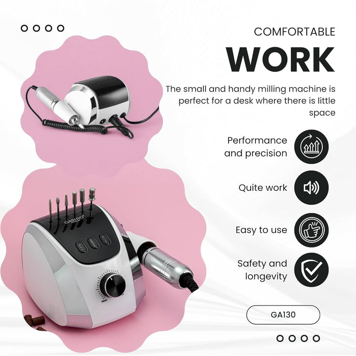 Nagelfräser für Gelnägel | Nail Drill 65W | Elektrische Nagelfeile | Maniküre Pediküre Set Elektrisc