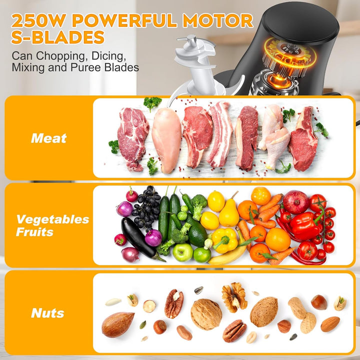 250W Multizerkleinerer Hackfleisch Zerkleinerer Chicken Shredder Elektrisch Zerkleinerer Küche Werkz
